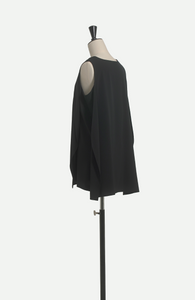 V-neck SET UP - BLACK